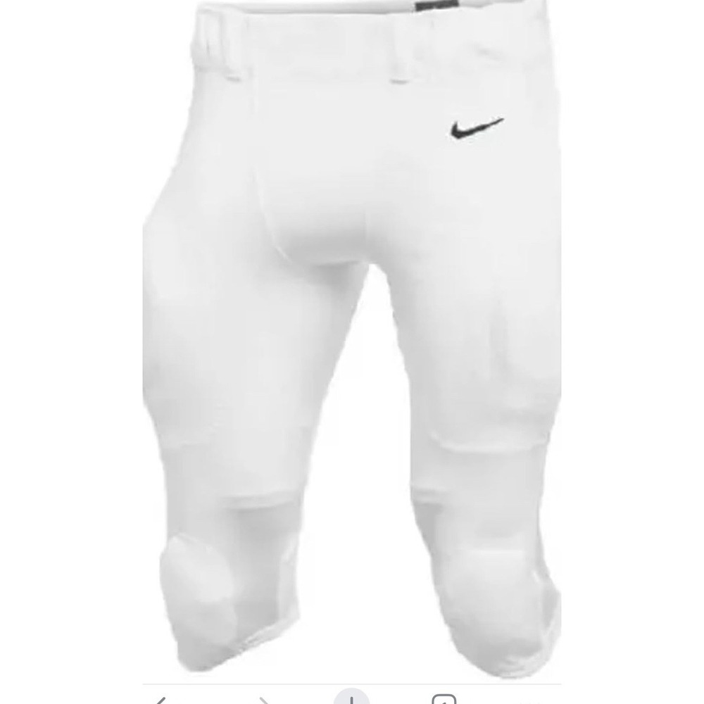 Nike Team Vapor Varsity Football 3/4 Pants White (3-b70)